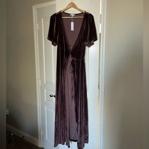Baltic Born Meghan Velvet Wrap Maxi Dress